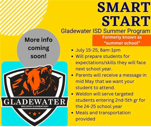 Smart Start GISD Summer Program